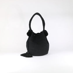 Pom Pom Bag - Black