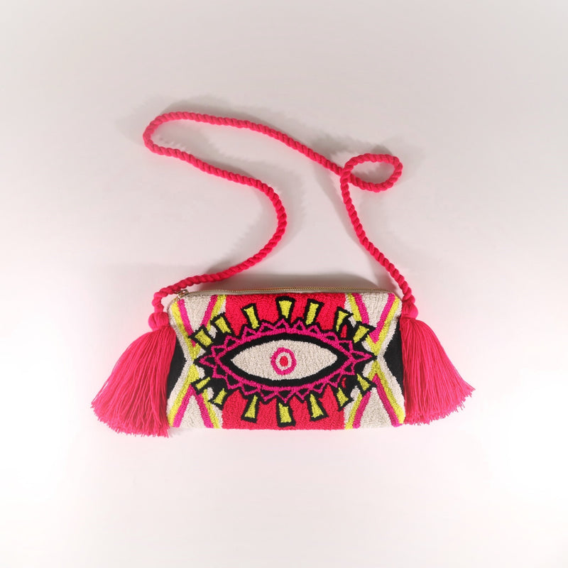 Third Eye Clutch - Ema Neon White