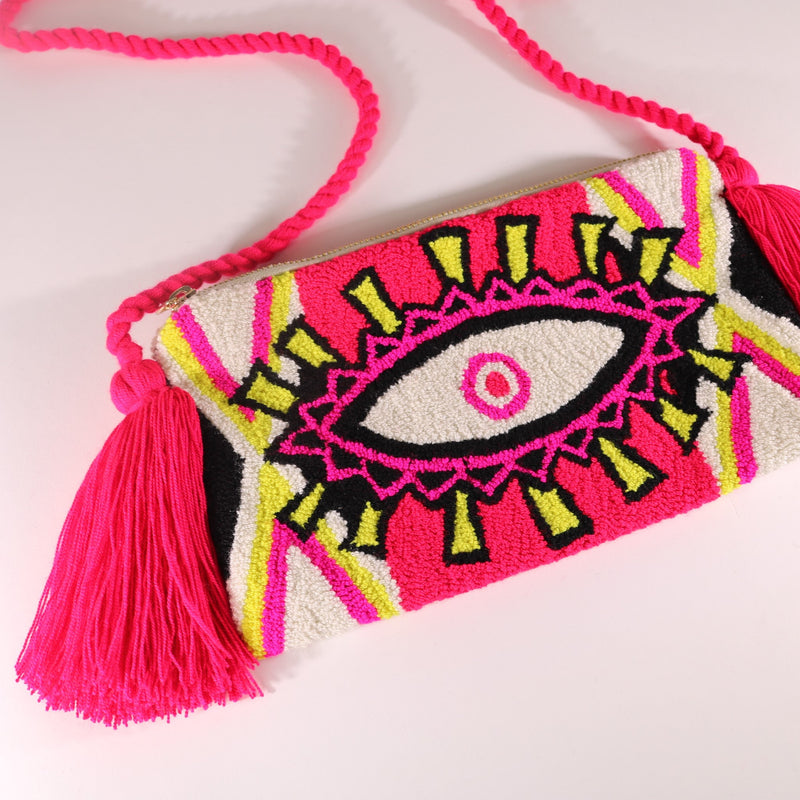 Third Eye Clutch - Ema Neon White