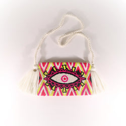 Third Eye Clutch - Croix Neon White