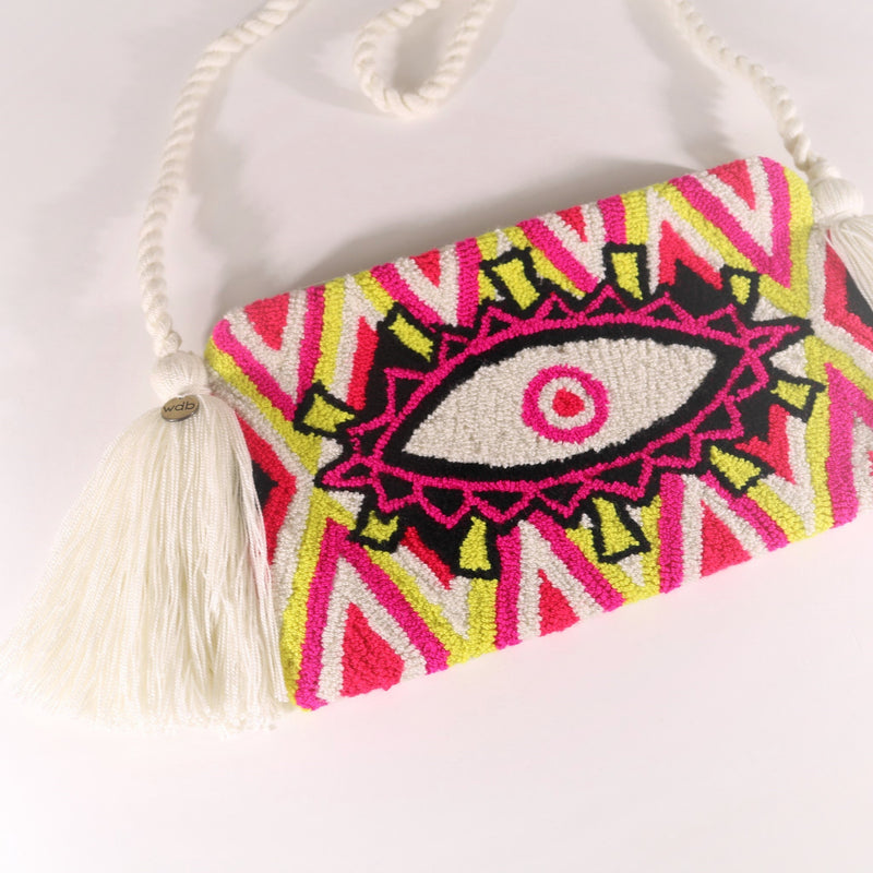 Third Eye Clutch - Croix Neon White