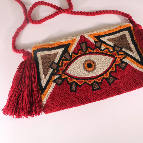 Third Eye Clutch - Ari Deep Red