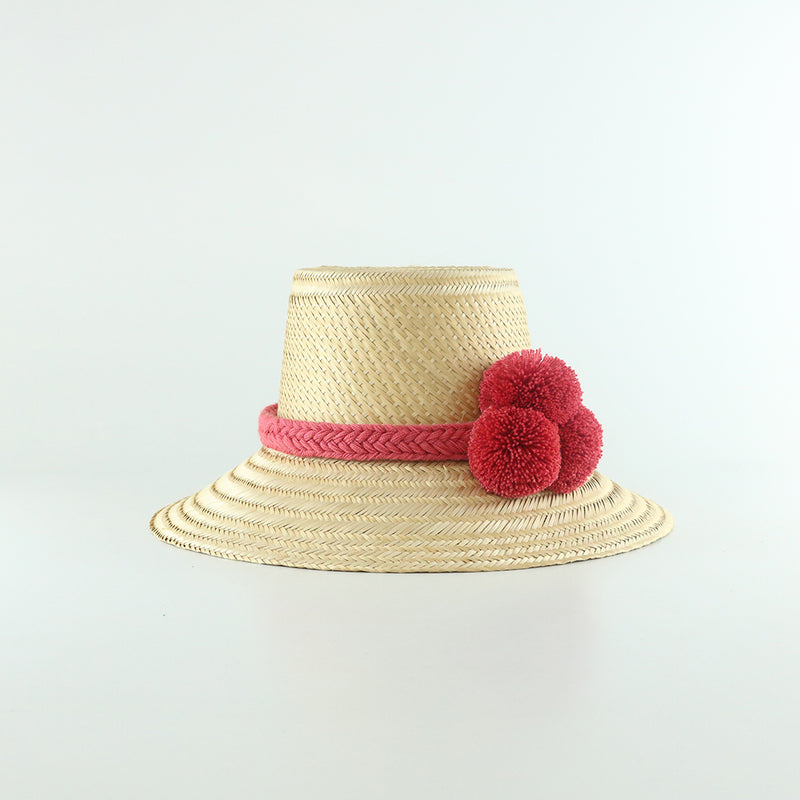 Guajiro Hat - Guava - wayuu-dreaming