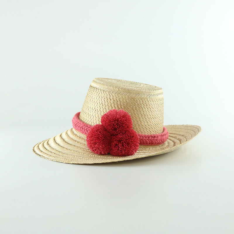 Guajiro Hat - Guava - wayuu-dreaming