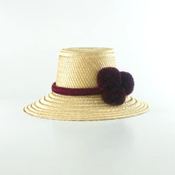 Guajiro Hat - Burgundy - wayuu-dreaming