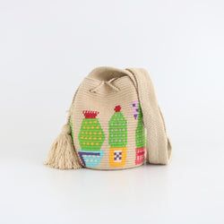 Cactus T Wayuu Bag - Medium - wayuu-dreaming